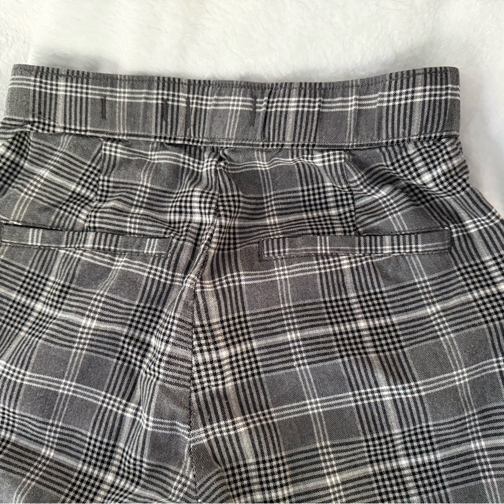 HOLLISTER Ultra High Rise Black Grey White Plaid Stretch Skinny Pants S - Picture 7 of 7